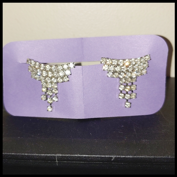 Shoes - Vintage Bridal Rhinestone Shoe Clips
